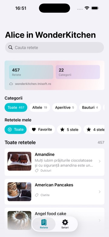 Alice in WonderKitchen app preview.